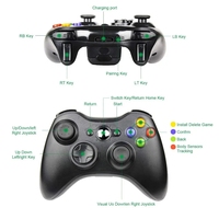 Manette de Jeu Sans Fil 2.4G pour Xbox 360 avec Récepteur PC, Joystick Manette à Distance