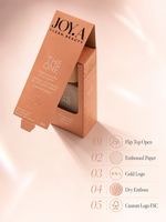 Boîte d'échantillons de parfum personnalisée à couvercle rabattable, en papier texturé gaufré, avec logo en feuille d'or, emballage cadeau à fermeture par rabat, boîte cosmétique OEM
