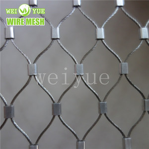 All'ingrosso rete di rete in acciaio inossidabile annodata ossido di 304 nero 316 per la protezione della maglia dello Zoo - Product Image 2