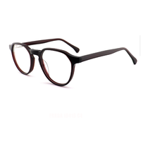 Nouvelles lunettes de vue pour femmes, monture ronde en acétate, style rétro classique, tendance, avec impression de diamants