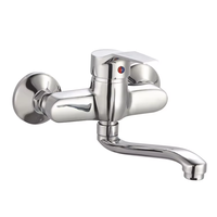 Ensemble de robinetterie de douche thermostatique à poignée unique pour salle de bain avec mitigeur de douche