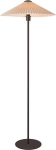 SIMIG Design semplice alta plissettata lampada da terra con paralume in tessuto marrone <span class=keywords><strong>per</strong></span> soggiorno camera da letto o ufficio uso domestico - Product Image 3
