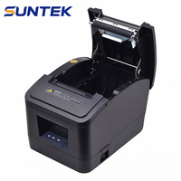 Impresora Inalámbrica de Recibos para Cocina SUNTEK, Impresora Térmica Inteligente de 80 mm con Soporte WiFi, Compatible con Sistemas Operativos Linux/Windows, en Stock