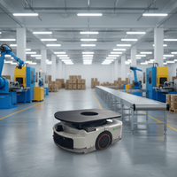 Robot mobile autonome (AMR) pour le transfert de palettes, capacité de charge maximale de 600 kg, pour le transport en entrepôt