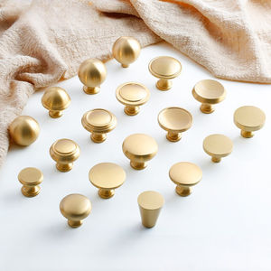 批发厂家直销简约衣柜门黄铜拉手五金配件金拉手 - Product Image 2