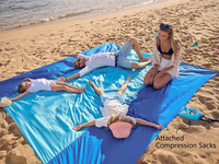 Hot Sale Fallschirm Nylon Strand decke mit 210T Outdoor Picknick decke Sand Proof Strand matte