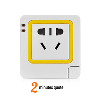 Étuis en plastique personnalisés universels pour différents protecteurs de prise de style campagnard. Protecteurs Smart Plug avec coques personnalisées