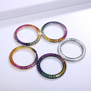 Nuovo Design Lunetta Aperta in Acciaio Inossidabile 40mm Accessori di Ricambio per Orologi Meccanici con <span class=keywords><strong>Mossianite</strong></span> - Product Image 4