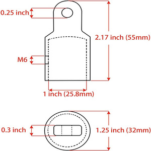 Embouts de fixation <span class=keywords><strong>pour</strong></span> <span class=keywords><strong>bimini</strong></span> de bateau polis miroir - Acier inoxydable de qualité marine <span class=keywords><strong>pour</strong></span> supports de bâches de yachts et de voiliers - Product Image 2