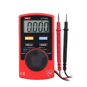 Multimètre numérique portable UNI-T UT120A avec affichage, gamme automatique, buzzer continu, testeur de tension 600V DC/AC, IP55 - Product Image 1