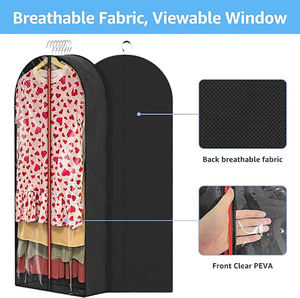 กระเป๋าเสื้อผ้าไม่ทอทนทานผ้าคลุมพับเก็บได้เป็นมิตรกับสิ่งแวดล้อมพิมพ์โลโก้ออกแบบได้ตามที่ต้องการ - Product Image 4