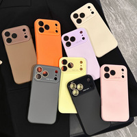 Coque de protection d'appareil photo en silicone TPU souple pour iPhone 17 Pro Max 16 15 14 13 12