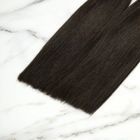 Extensions de cheveux humains à pointe en V en kératine double trame droite, produits capillaires vierges Remy, fixation par fusion