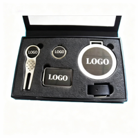 Ensemble d'accessoires de golf haut de gamme, outil de réparation de divots et marqueur de balle, coffret cadeau