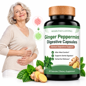 Cápsulas de Jengibre y Menta de Marca Privada OEM para un Apoyo Digestivo Suave y una Rutina de Bienestar Diaria, 60 Unidades a Granel - Product Image 1