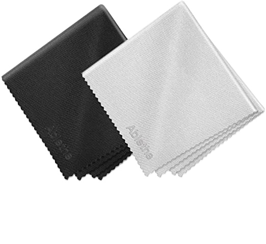 Черная салфетка из микрофибры для очистки линз, очков, экранов, iPad, iPhone, многоразовая салфетка для очистки очков, салфетка для очков