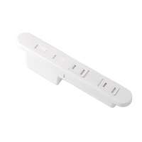 Furnitur PSE Desktop tersembunyi Strip daya Jepang dengan sertifikasi PSE 2 Outlet AC meja ekstensi mebel Soket Daya