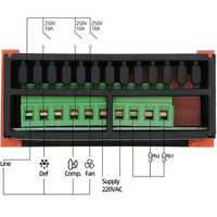 Termorregulador de 12-24V/110V/220V, controlador de temperatura digital con sensor NTC dual