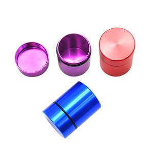 Contenedor de almacenamiento de tarro de alijo de tabaco de aluminio para mezcla de hierbas secas color Smoke Shop Supplies Logo OEM - Product Image 1