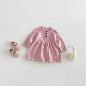 Abito in Maglia <span class=keywords><strong>per</strong></span> <span class=keywords><strong>Neonata</strong></span> Primavera 2026, Morbido Vestito Principessa <span class=keywords><strong>per</strong></span> Bambine - Product Image 3