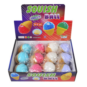 Ice Cream Stress Ball Water Feeling Squishy Vent Toys Water <b>Beads</b> Squeeze Fidget Toy Anxiety Stress Relief Toy Sensory Squish - Product Image 6