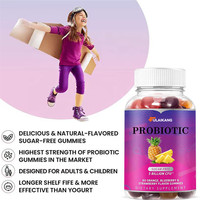 Gummies Probiotiques Marque Blanche 5 Milliards UFC Sans Sucre Complément Alimentaire pour la Santé Digestive Adultes & Enfants 60 Unités