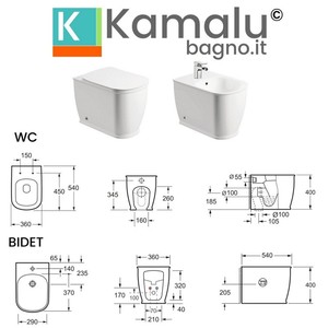 Inodoro de Cerámica Moderno de Una Pieza Genta-100 Kamalu, Forma Alargada con Doble Descarga, Control Remoto Incluido, Certificado por la CUPC - Product Image 4