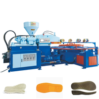 Machine d'injection professionnelle de semelles en caoutchouc Tpr de haute qualité en PVC Tpr d'une couleur