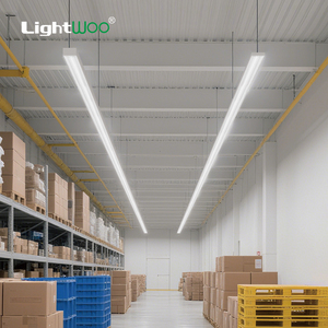 Sistema di Illuminazione Lineare <span class=keywords><strong>a</strong></span> LED in Alluminio per Interni, Montaggio <span class=keywords><strong>a</strong></span> Soffitto Sospeso, Collegabile e Dimmerabile, 200LM/W, per Uffici e Supermercati, Alta Luminosità - Product Image 4