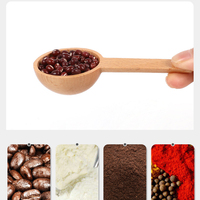 5ml/10ml/15ml Mini cuillère en bois cuillère cuillère cuillère en bois personnalisée cosmétique thé café grains cuisine épices mesure petite cuillère en bois