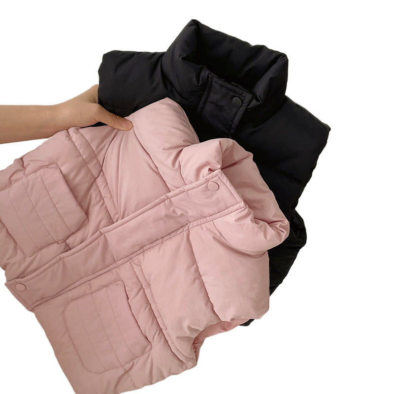 Fall Autumn Winter Little Baby Girls Cotton Padded Jacket Infant Toddler Sleeveless Vest Warm Clothing