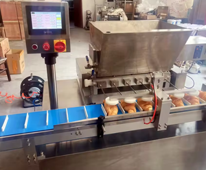 Điện tự động bánh mì phun sữa bơ sô cô la mứt Máy làm bánh mì dán nước sốt Snack tiêm - Product Image 3