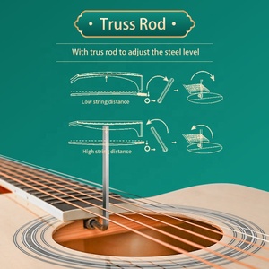 <span class=keywords><strong>Guitare</strong></span> classique pour débutants en épicéa de 36 pouces, vente en gros - Product Image 4