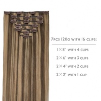 Extensions de cheveux à clipser les plus vendues en gros, cheveux humains vierges Remy européens, invisibles, sans couture, double trame, toutes catégories