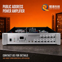 Amplificateur de sonorisation 250W avec radio FM, USB, MP3, Bluetooth, sortie 5 zones, 2 entrées micro et 2 entrées ligne pour écoles et bureaux