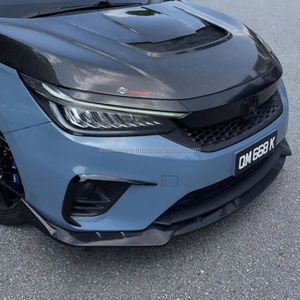 Alerón Delantero Welta en Negro Brillante ABS+PP con Acabado Cromado, Divisor de Aire para Honda City RS Modelo 2020-2022 - Product Image 4