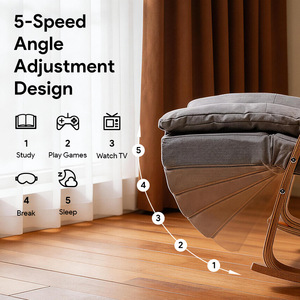 Sofá de Masaje Eléctrico de Cuerpo Completo con 5 Velocidades y Ajuste de Ángulo para Estudio, Trabajo y Sueño con Terapia de Vibración - Product Image 1