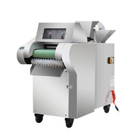 Industriële elektrische automatische roestvrijstalen fruit- en groentesnijder voor okra, komkommer, wortel en chili, milieuvriendelijk, 220V motor.