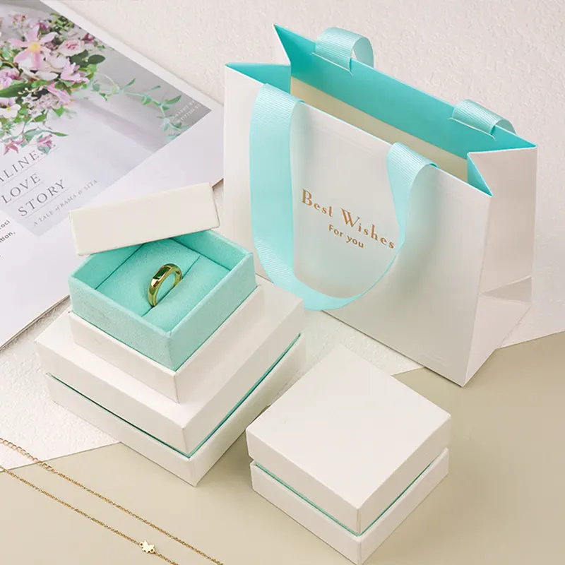 Изготовленный на заказ логотип напечатанный выдвижной ящик бумажная Серьга ожерелье подарочная упаковка коробки ювелирных изделий
