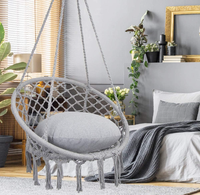 Balançoire en macramé de style Boho pliable et capacité de charge 150kgs pour une utilisation en plein air dans les écoles du parc pour les loisirs
