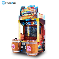 Machine de jeu à monnayeur pour parc d'attractions pour enfants, modèle Nine Balls Carnival, en acier, avec lumières clignotantes et contrôle libre
