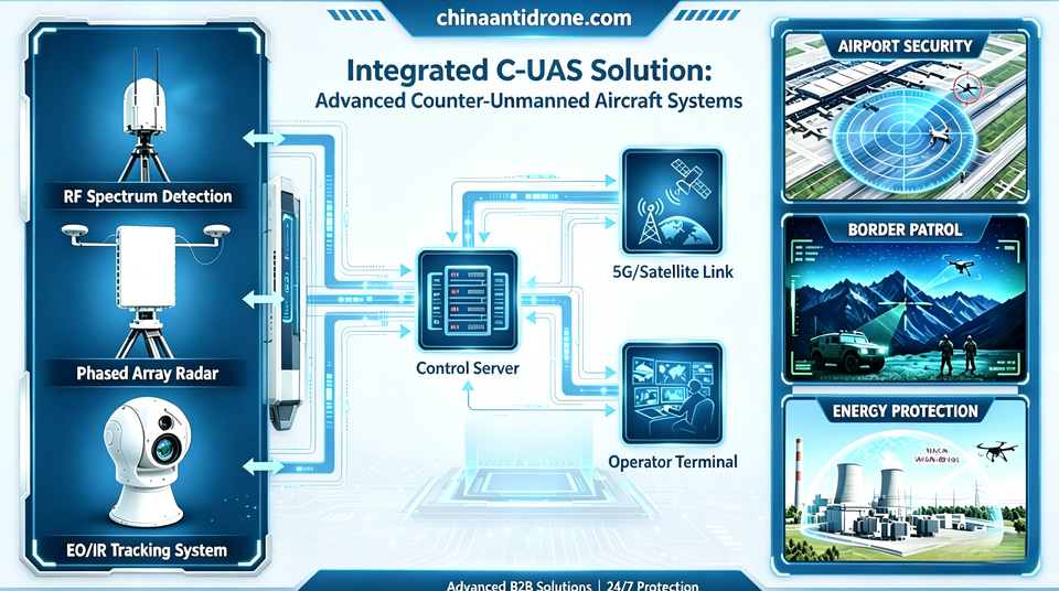 10km Long Range Fixed Drone Detection System Solution with Pilot ...