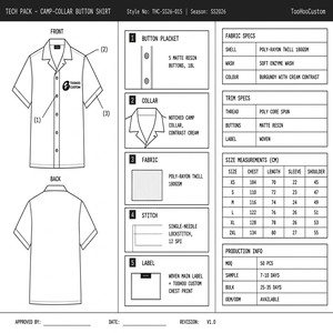 Chemise décontractée pour homme à col contrastant, boutonnée, manches longues, en sergé, à motif floral, respirante, idéale pour les vacances - Product Image 4