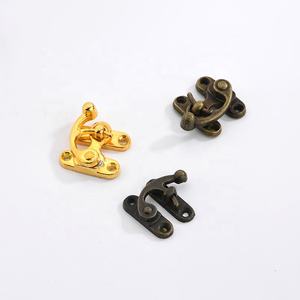 Serrure à crochet moderne et simple en alliage de zinc électroplaqué pour boîte cadeau en bois, boucle de fixation, accessoires de bagage, <span class=keywords><strong>appareil</strong></span> <span class=keywords><strong>photo</strong></span> - Product Image 6