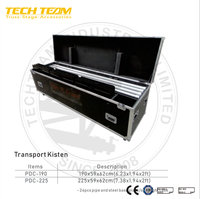 Poteau télescopique réglable TECH TEAM en aluminium et velours avec plaque de base en acier, modèle PDT, options noir/argent