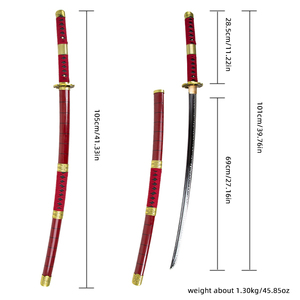 Replica Artigianale della <span class=keywords><strong>Spada</strong></span> di Zoro - Oggetto da Collezione a Tema <span class=keywords><strong>Anime</strong></span> per Cosplay, Regalo per Fan - Product Image 6