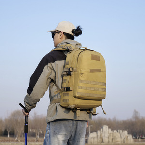 Mochila Táctica de Camuflaje 3D Impermeable Personalizada para Deportes al Aire Libre, Estilo Senderismo, Simulación de Campo de Batalla - Product Image 3