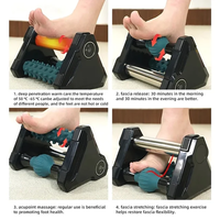 Masseur chauffant multifonctionnel 3 en 1 pour les pieds, soulagement de la fasciite plantaire, amélioration de la circulation, soulagement de la douleur, réflexologie plantaire