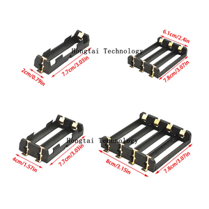 แบตเตอรี่18650แพคแบบ Single/Double/Triple/QUAD SMT 1-Position <span class=keywords><strong>2</strong></span>-Position <span class=keywords><strong>3</strong></span>-Position 4-Position ที่ใส่แบตเตอรี่ชุบทอง SMD - Product Image 6