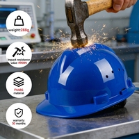 Casque de sécurité ventilé CE EN397, vente en gros d'usine, logo personnalisé, casque de chantier FHABS breveté haute résistance aux chocs